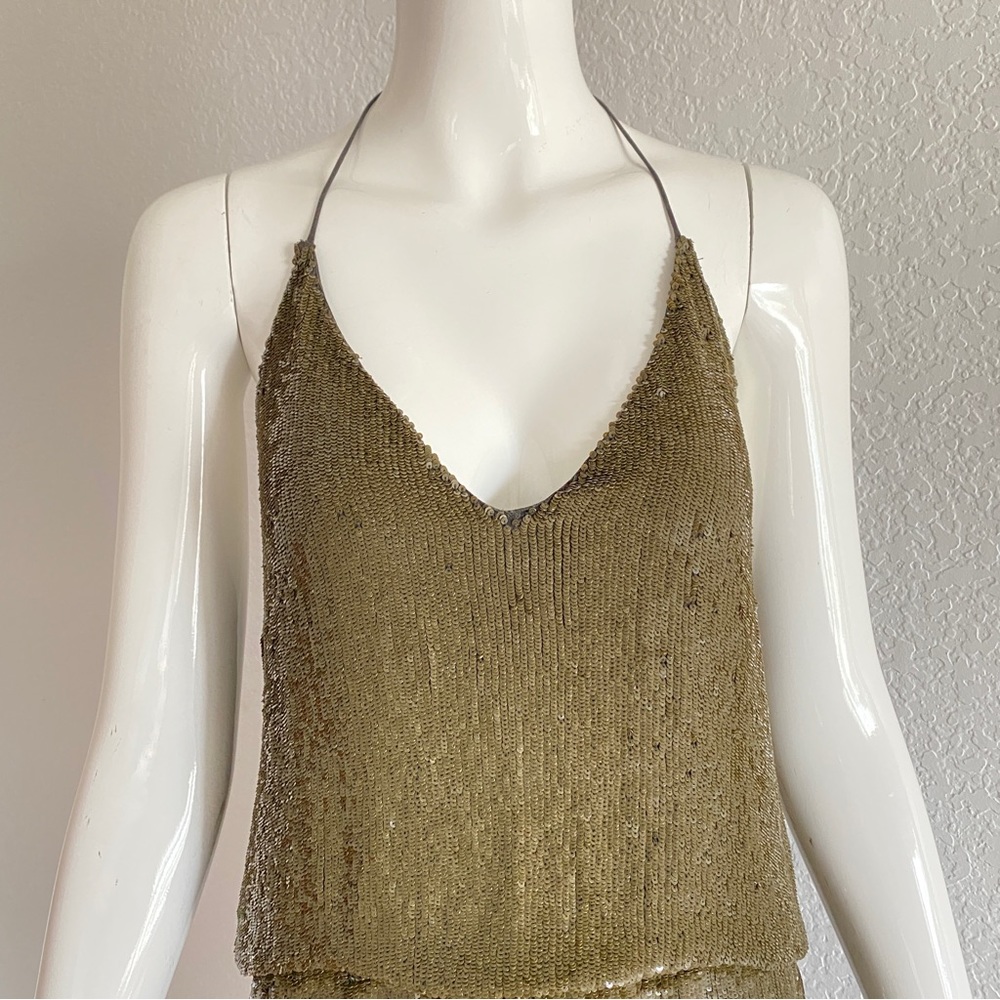 Haute hippie olive sequin dress - Picture 8 of 11